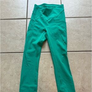 Greenish/teal Lululemon Leggins. Size 0 Length 23”